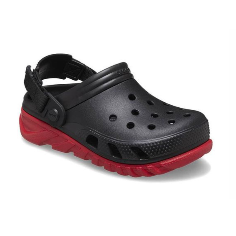 Red black crocs discount