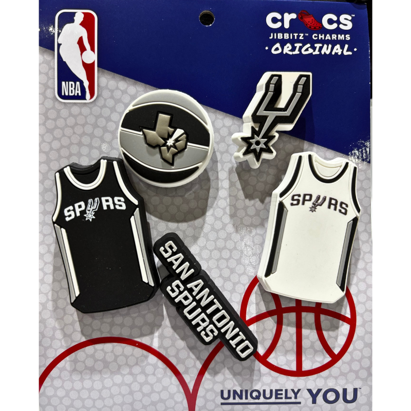 CROCS Jibbitz NBA San Antonio Spurs Pack – Zilba Footwear
