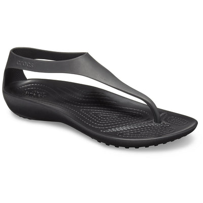 CROCS SERENA FLIP BLACK/BLACK - getset-footwear.myshopify.com