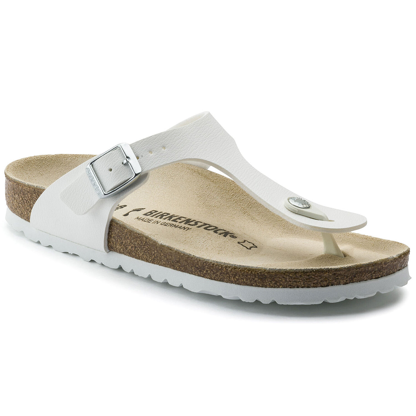 BIRKENSTOCK GIZEH WHITE BIRKO-FLOR REGULAR - getset-footwear.myshopify.com