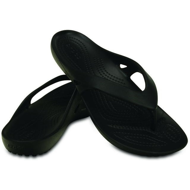 CROCS KADEE II FLIP BLACK - getset-footwear.myshopify.com
