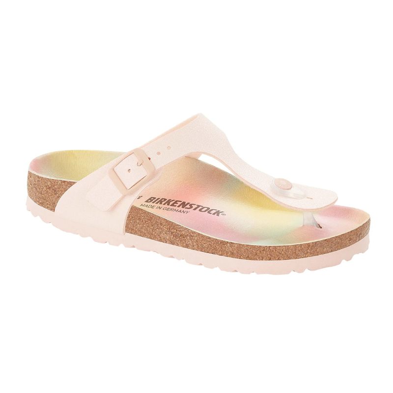 BIRKENSTOCK Gizeh Vegan Birkibuc Regular Light Rose – Zilba Footwear