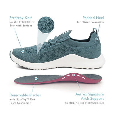 AETREX  Carly Lace Up - Sky Blue