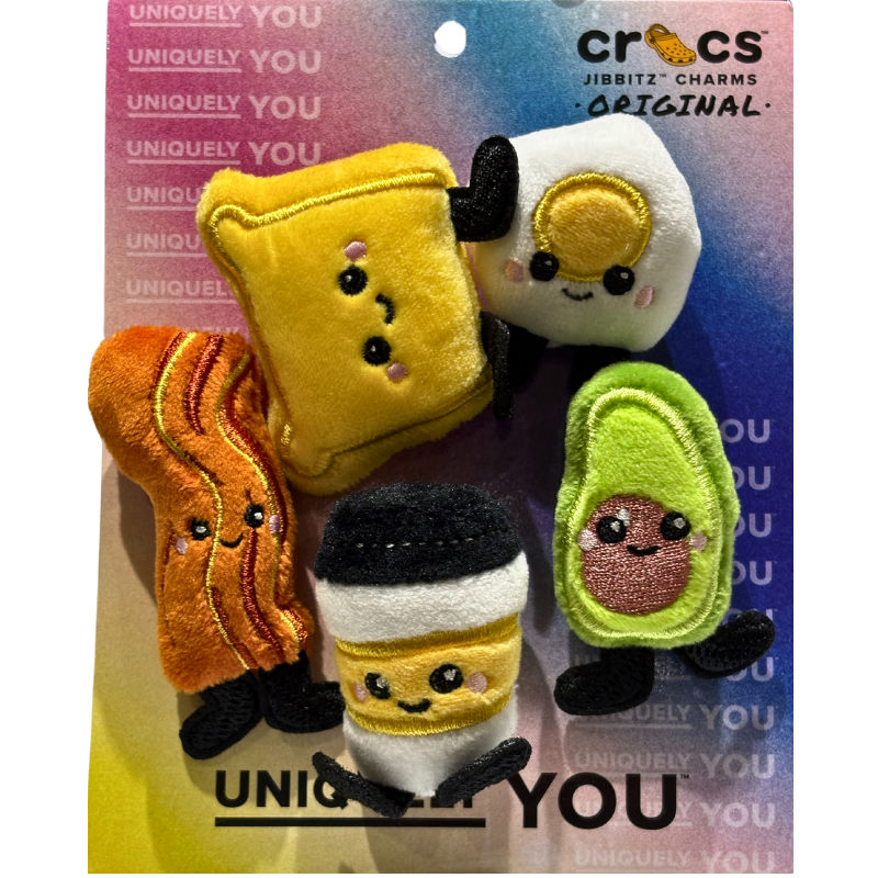 CROCS Jibbitz Fuzz Foods 5 Pack