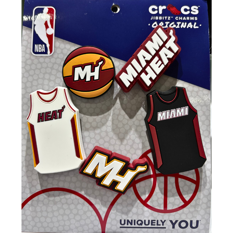 CROCS Jibbitz NBA Miami Heat Pack – Zilba Footwear