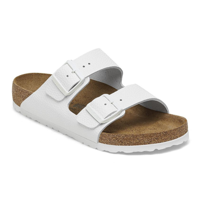 BIRKENSTOCK Arizona Grained Leather Narrow - White