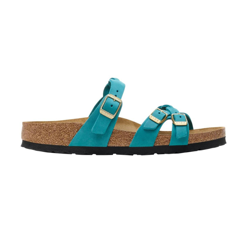 BIRKENSTOCK Franca Braided Oiled Leather Narrow Biscay Bay