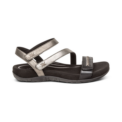 AETREX  Gabby Adjustable Quarter Strap - Black Multi