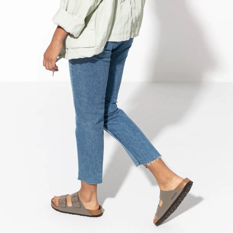 BIRKENSTOCK  Arizona  BirkiBuc Narrow - Stone