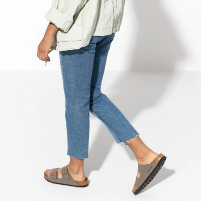 BIRKENSTOCK  Arizona  BirkiBuc Narrow - Stone