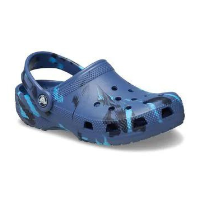 CROCS Classic Clog Kids Marbled - Navy Multi