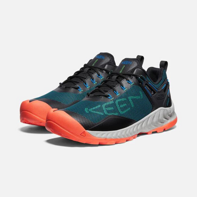 KEEN NXIS EVO Waterproof Mens - Sea Moss Scarlet Ibis