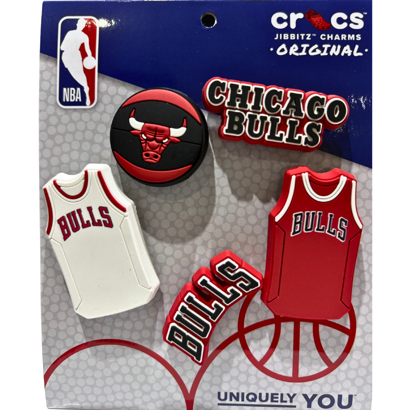 CROCS Jibbitz NBA Chigaco Bulls 5 Pack