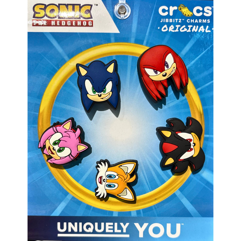 CROCS Jibbitz Sonic The Hedge Hog 5Pck