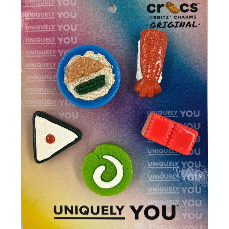 CROCS Jibbitz 3D Mini Sushi Party 5 Pack