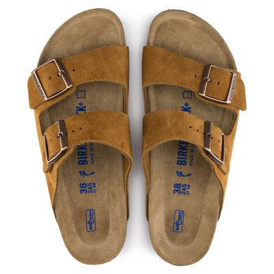 BIRKENSTOCK ARIZONA MINK SUEDE NARROW SOFT FOOTBED - getset-footwear.myshopify.com