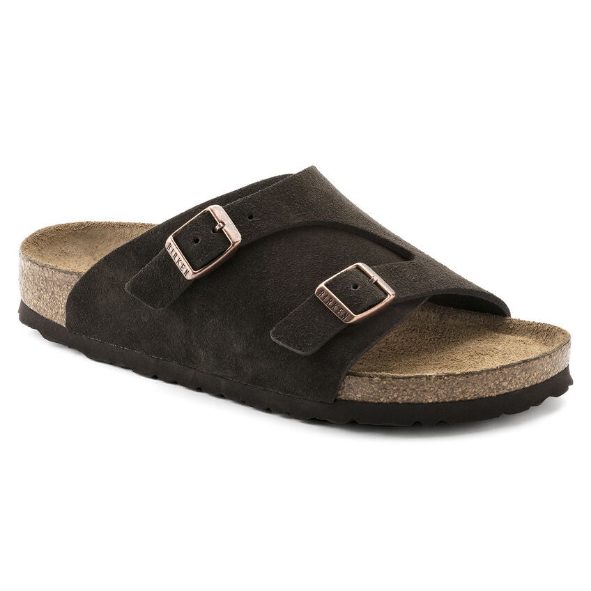 BIRKENSTOCK Zurich Soft Footbed Suede Leather Regular - Mocca