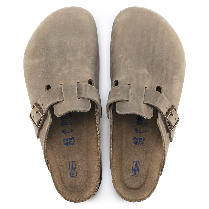 BIRKENSTOCK  Boston Oiled Leather Narrow - Tabacco