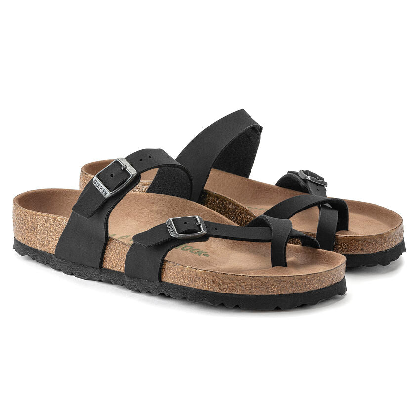 BIRKENSTOCK Mayari Earthy Vegan Birkibuc Regular - Black