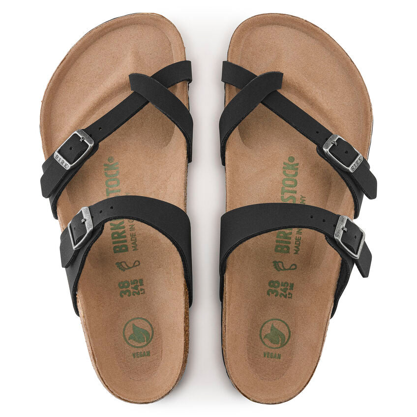 BIRKENSTOCK Mayari Earthy Vegan Birkibuc Regular - Black