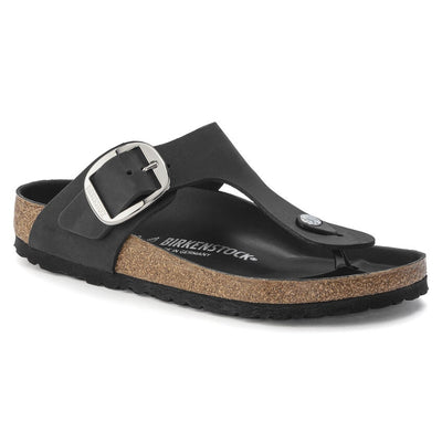 BIRKENSTOCK Gizeh Big Buckle Oiled Leather Regular - Black