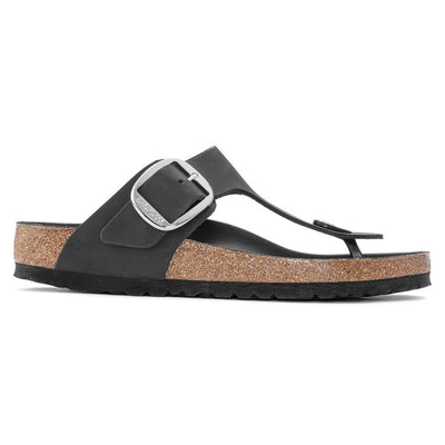BIRKENSTOCK Gizeh Big Buckle Oiled Leather Regular - Black
