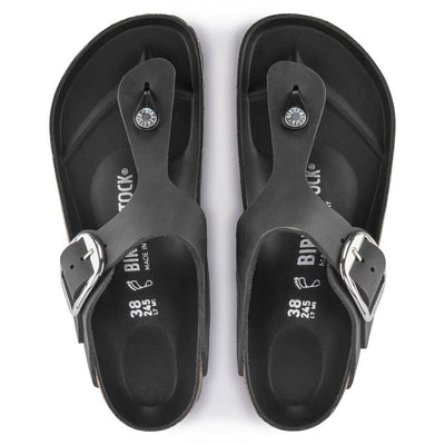 BIRKENSTOCK Gizeh Big Buckle Oiled Leather Regular - Black