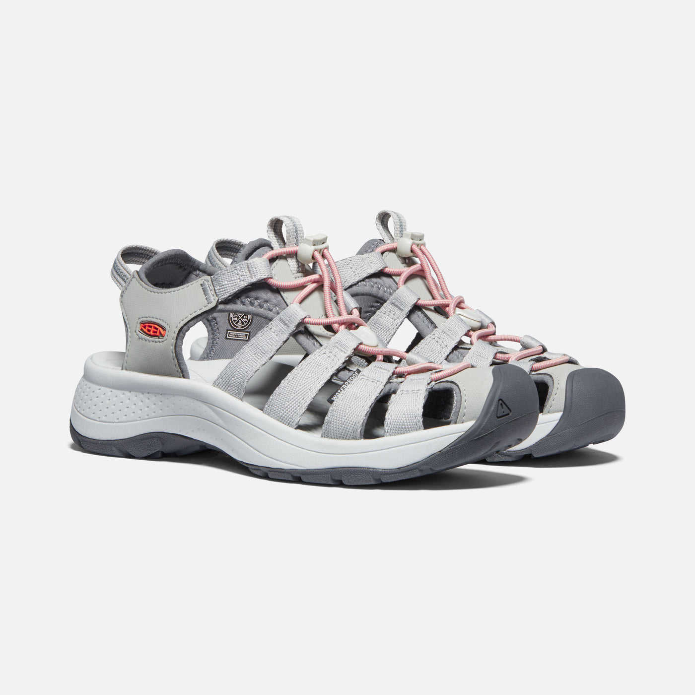 KEEN ASTORIA WEST SANDAL GREY CORAL - getset-footwear.myshopify.com