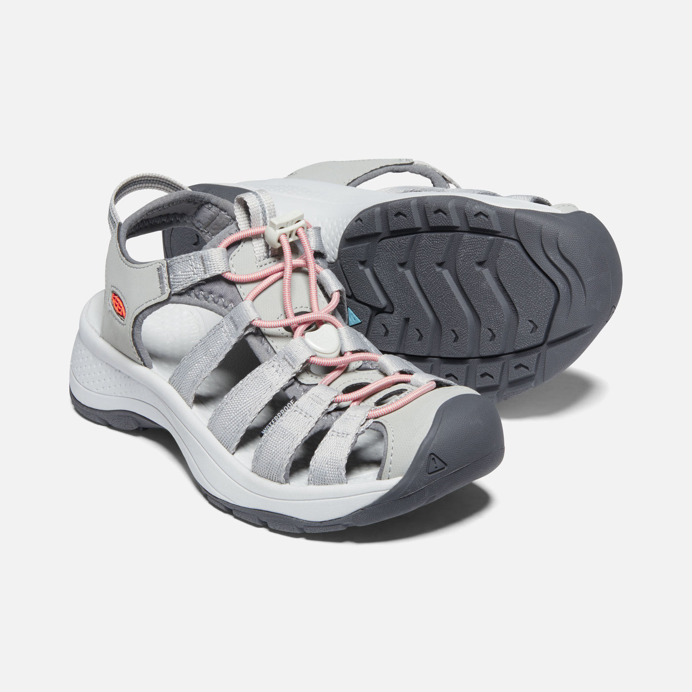 KEEN ASTORIA WEST SANDAL GREY CORAL - getset-footwear.myshopify.com