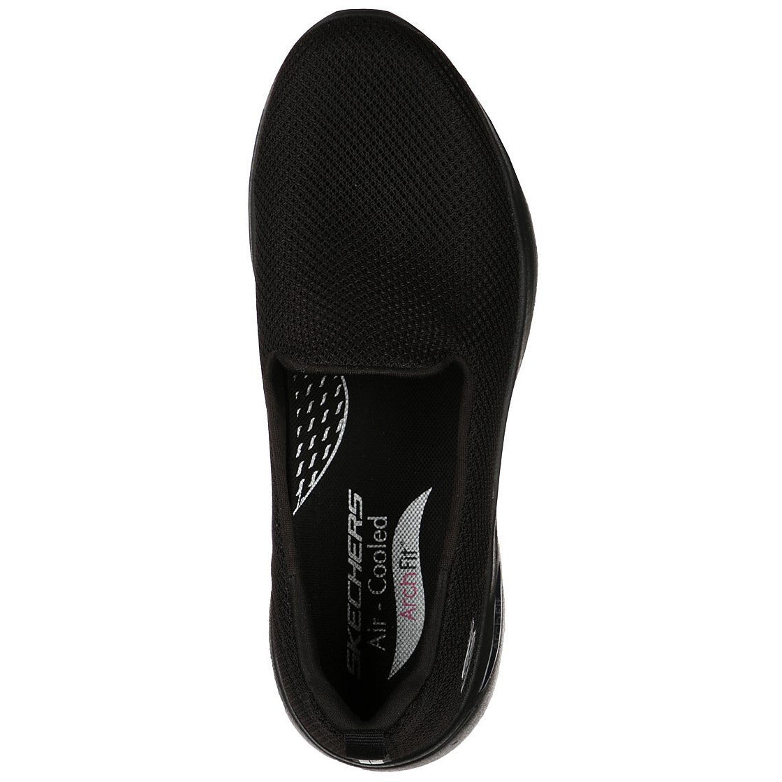 SKECHERS GO WALK ARCH FIT - GRATEFUL BLACK/BLACK - getset-footwear.myshopify.com