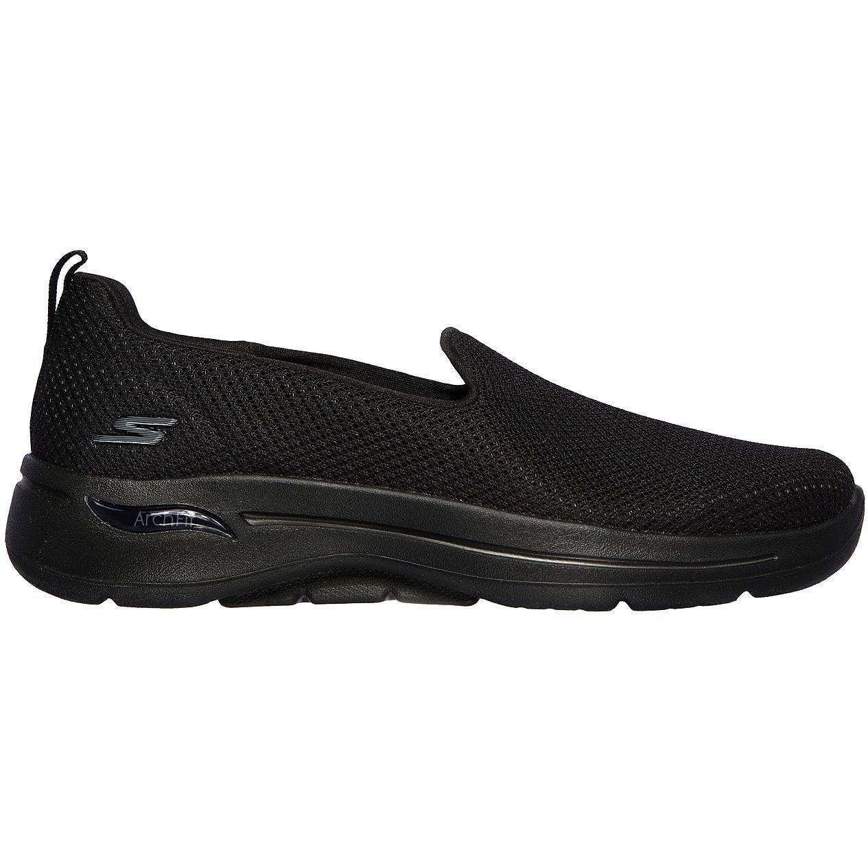 SKECHERS GO WALK ARCH FIT - GRATEFUL BLACK/BLACK - getset-footwear.myshopify.com