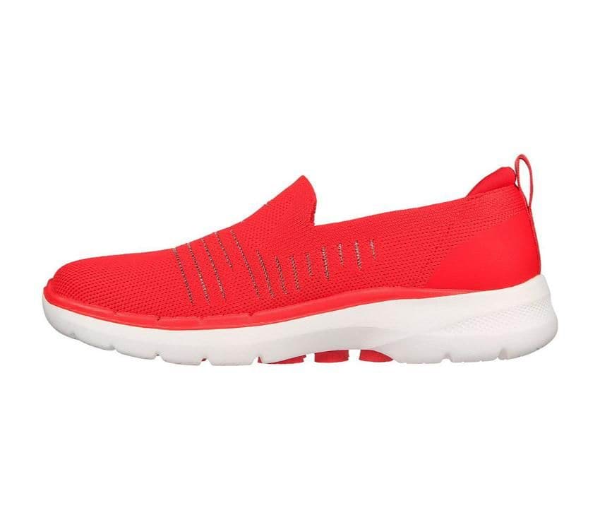 SKECHERS Go Walk 6 Elated Joy Red Zilba Footwear