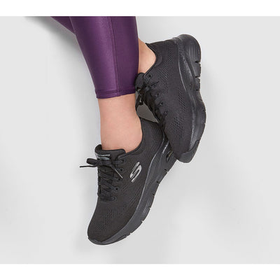 SKECHERS ARCH FIT - SUNNY OUTLOOK BLACK - getset-footwear.myshopify.com