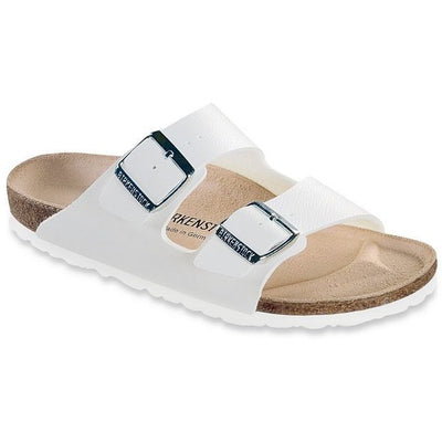 BIRKENSTOCK ARIZONA WHITE BIRKO-FLOR NARROW - getset-footwear.myshopify.com