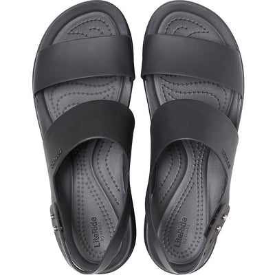 CROCS BROOKLYN LOW WEDGE BLACK/BLACK - getset-footwear.myshopify.com