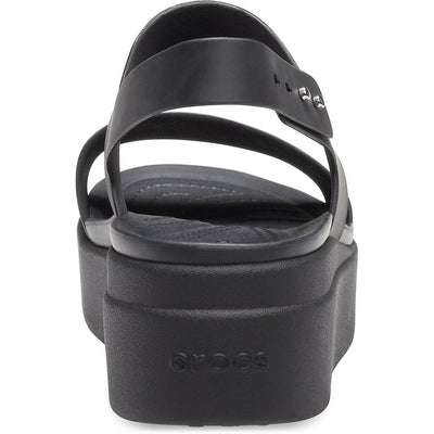 CROCS BROOKLYN LOW WEDGE BLACK/BLACK - getset-footwear.myshopify.com