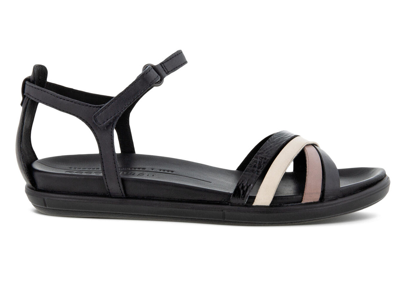 ECCO  Simpil Flat Sandal - Multi Black