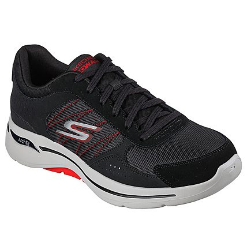 SKECHERS Go Walk Arch Fit Security - Black/Red