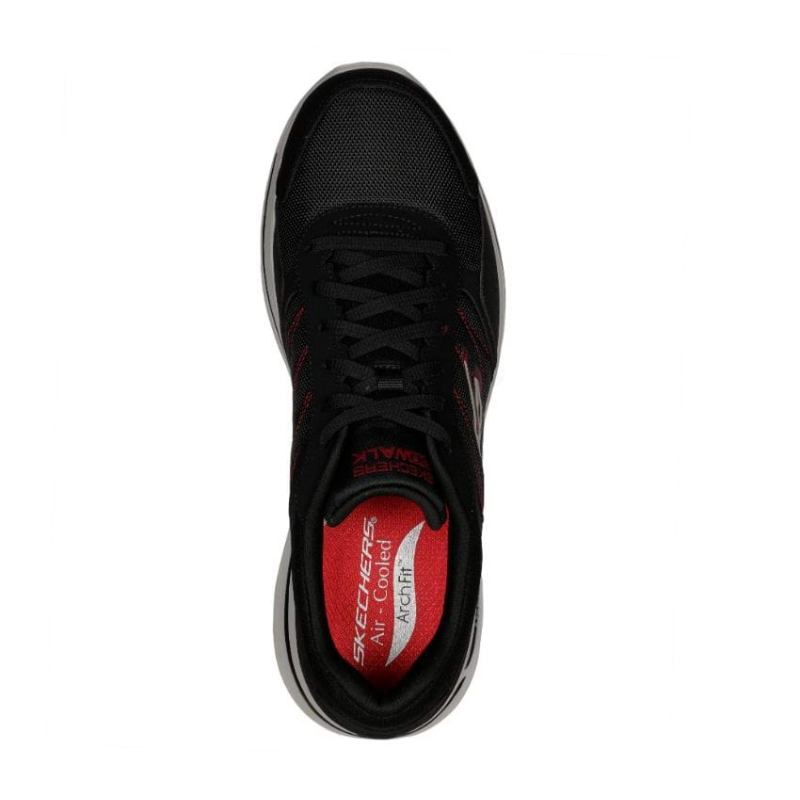 SKECHERS Go Walk Arch Fit Security - Black/Red