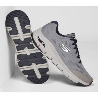 SKECHERS ARCH FIT GREY NAVY - getset-footwear.myshopify.com