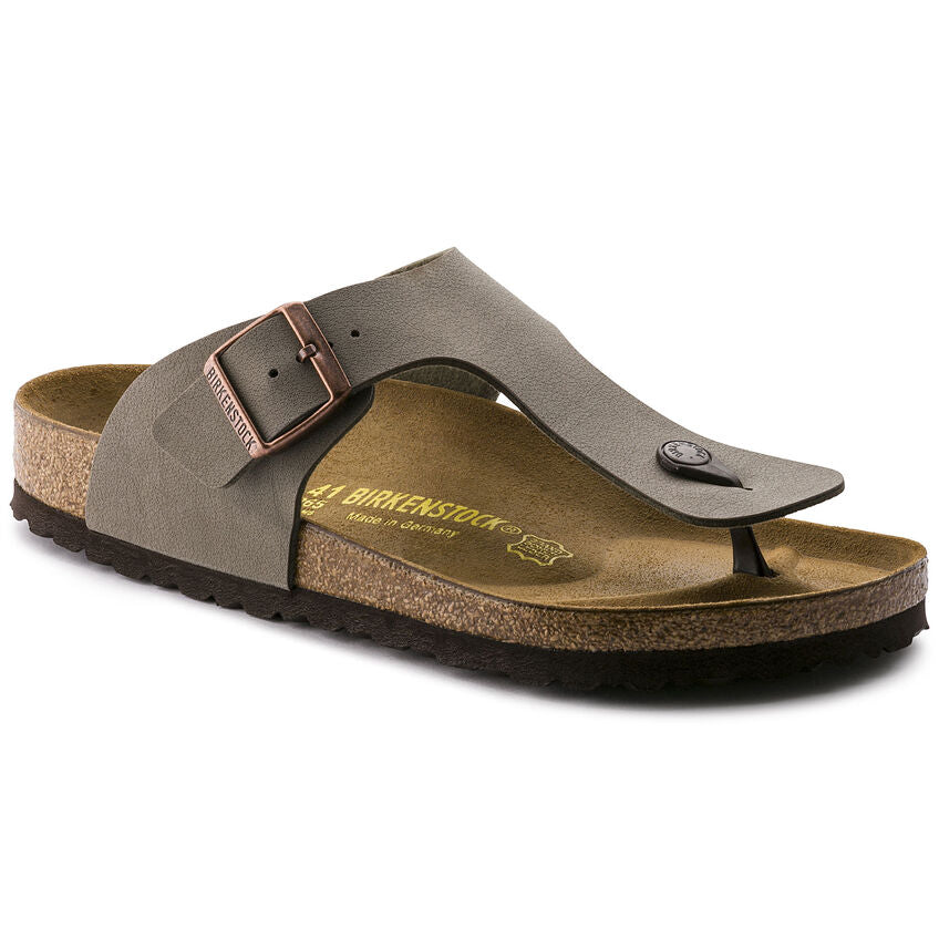 BIRKENSTOCK RAMSES STONE NUBUCK BIRKO-FLOR REGULAR - getset-footwear.myshopify.com