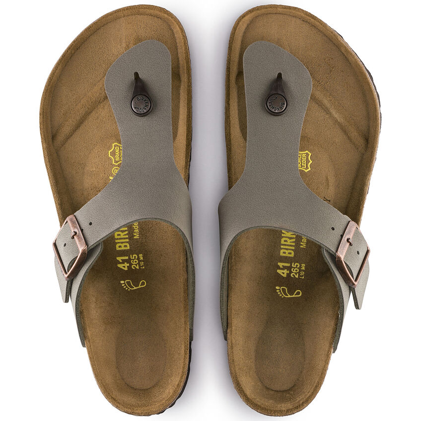 BIRKENSTOCK RAMSES STONE NUBUCK BIRKO-FLOR REGULAR - getset-footwear.myshopify.com