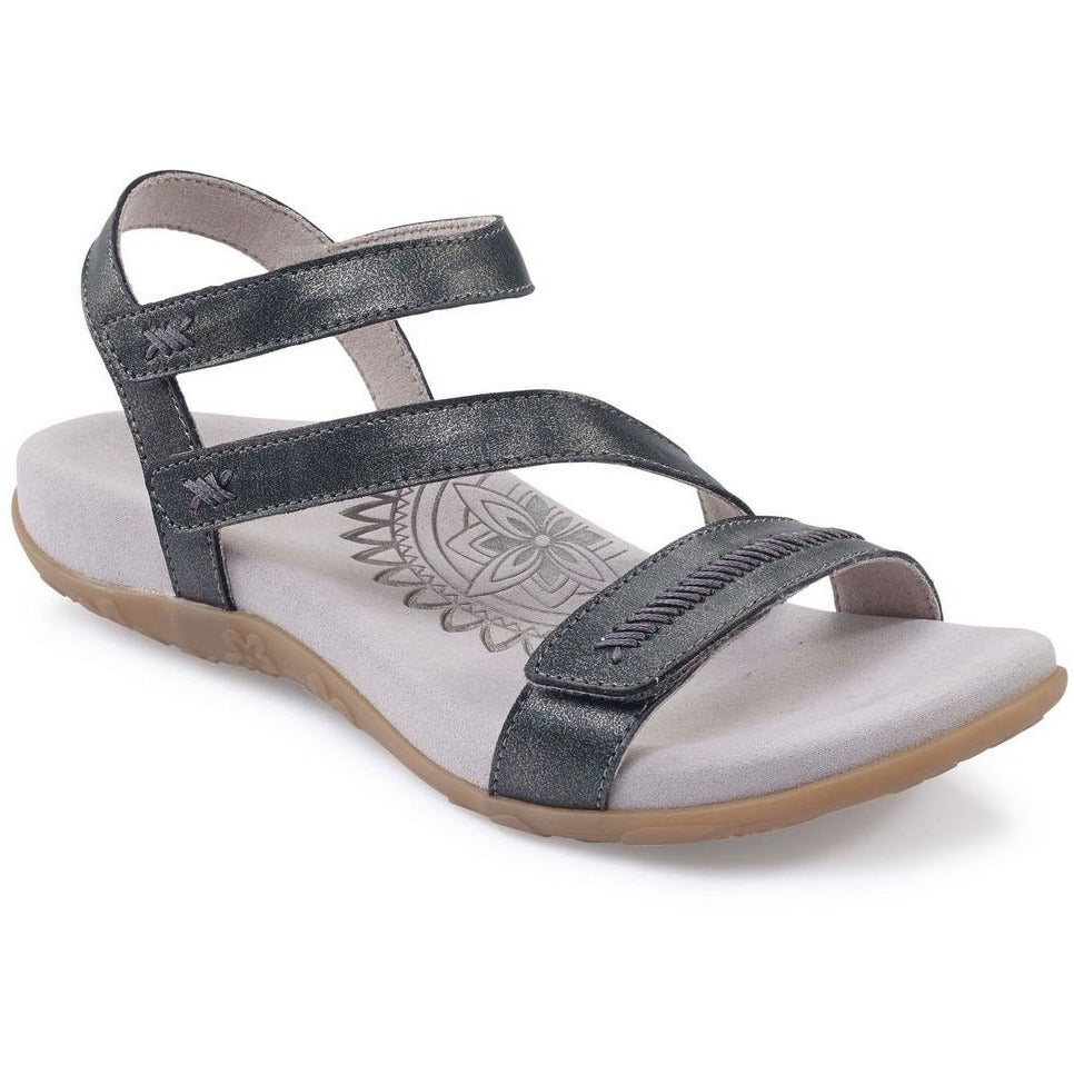 AETREX GABBY ADJUSTABLE QUARTER STRAP PEWTER - getset-footwear.myshopify.com