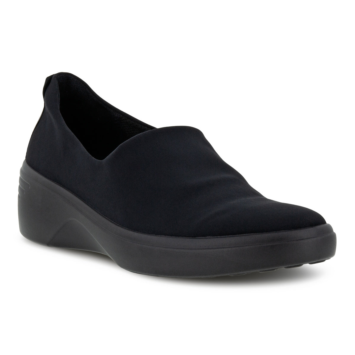ECCO  Soft 7 Wedge Textile - Black Black