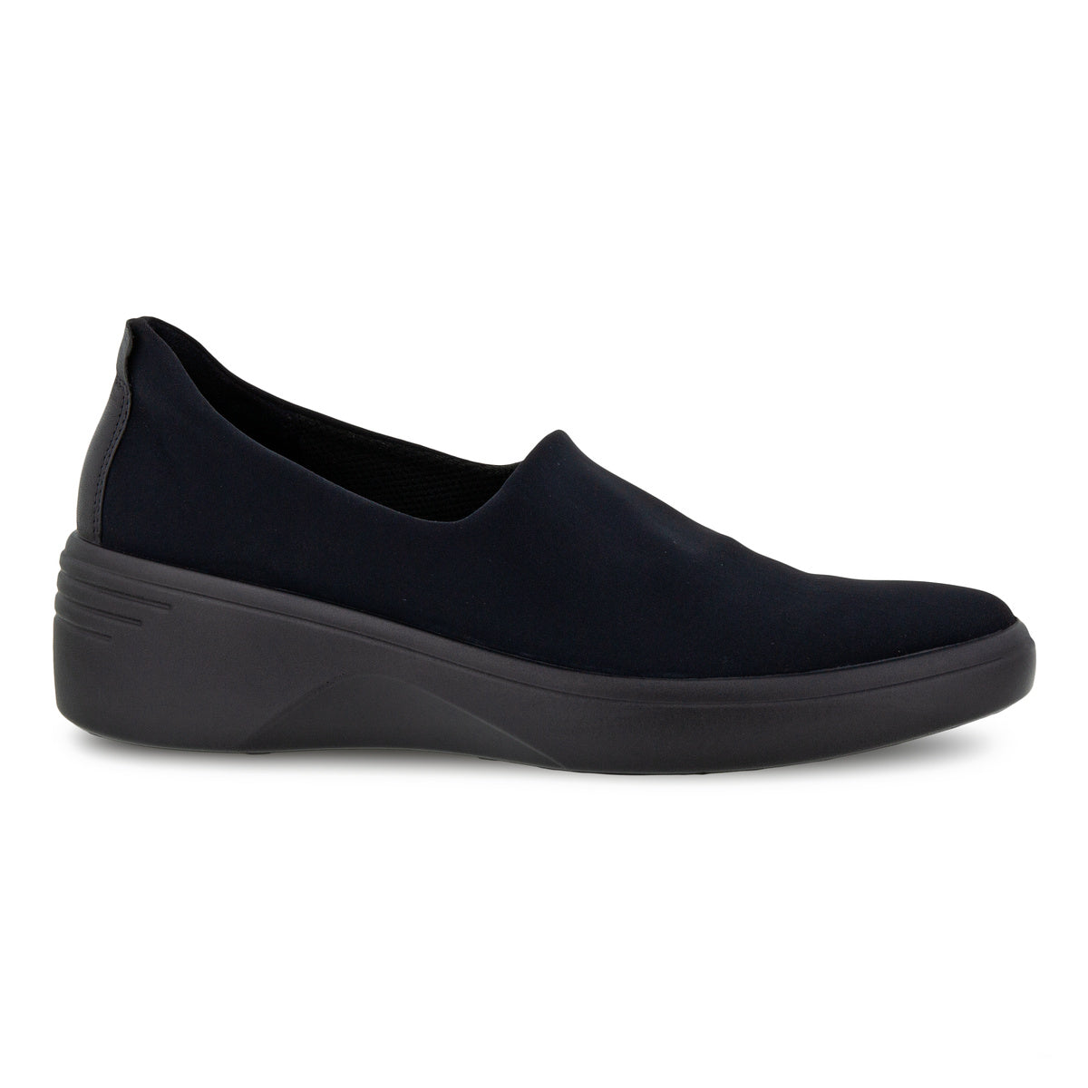 ECCO  Soft 7 Wedge Textile - Black Black