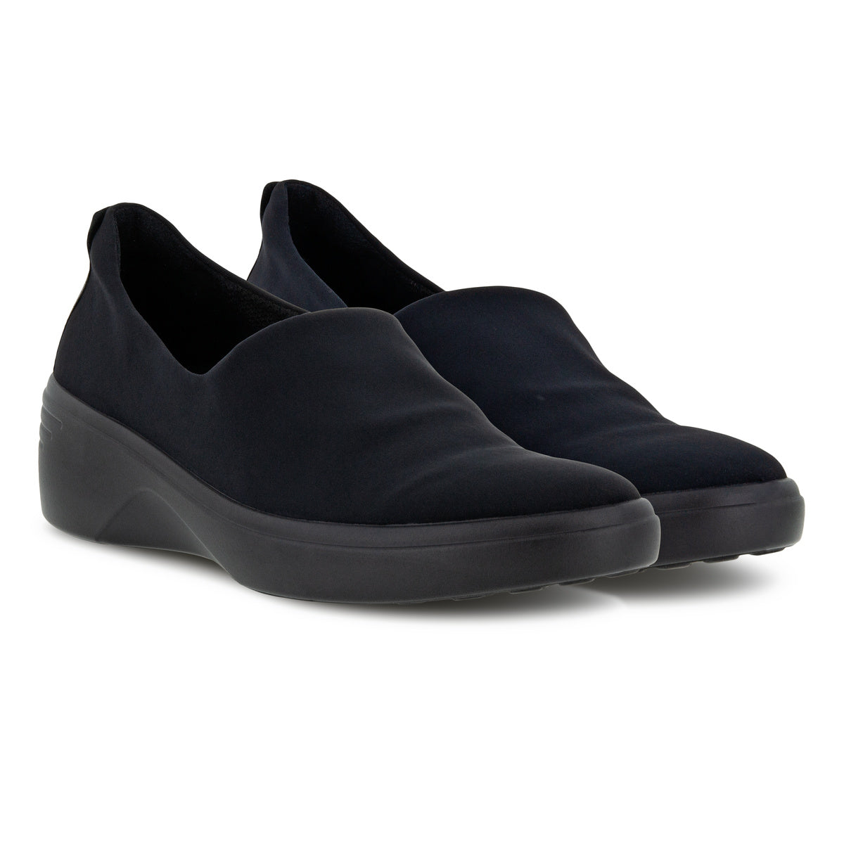 ECCO  Soft 7 Wedge Textile - Black Black