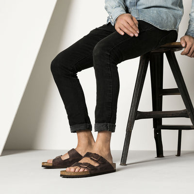 BIRKENSTOCK ARIZONA HABANA OILED LEATHER REGULAR - getset-footwear.myshopify.com