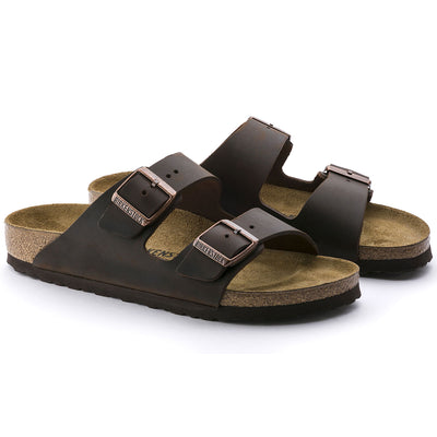 BIRKENSTOCK ARIZONA HABANA OILED LEATHER REGULAR - getset-footwear.myshopify.com