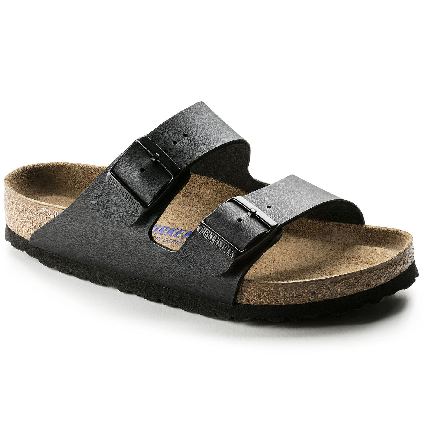 BIRKENSTOCK ARIZONA BLACK BIRKO-FLOR NARROW SOFT FOOTBED - getset-footwear.myshopify.com