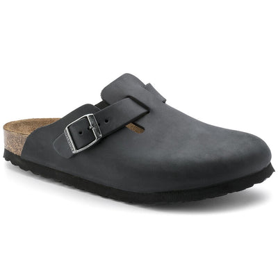 BIRKENSTOCK Boston Oiled Leather Narrow - Black